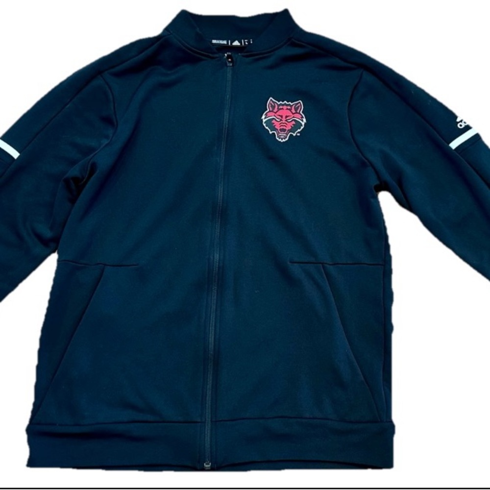 Adidas Arkansas State Red Wolves Full Zip Climawarm Jacket Mens L